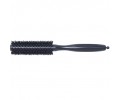 Расческа с резиновой ручкой с усиленной щетиной кабана черная - 3ME MAESTRI Soft Touch d34mm