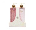 Набор для ухода за кожей рук с ароматом цветов лотоса: мыло для рук жидкое, очищающеее, крем для рук и ногтей питательный - GRACE COLE Hand Care Duo Lotus Luxury